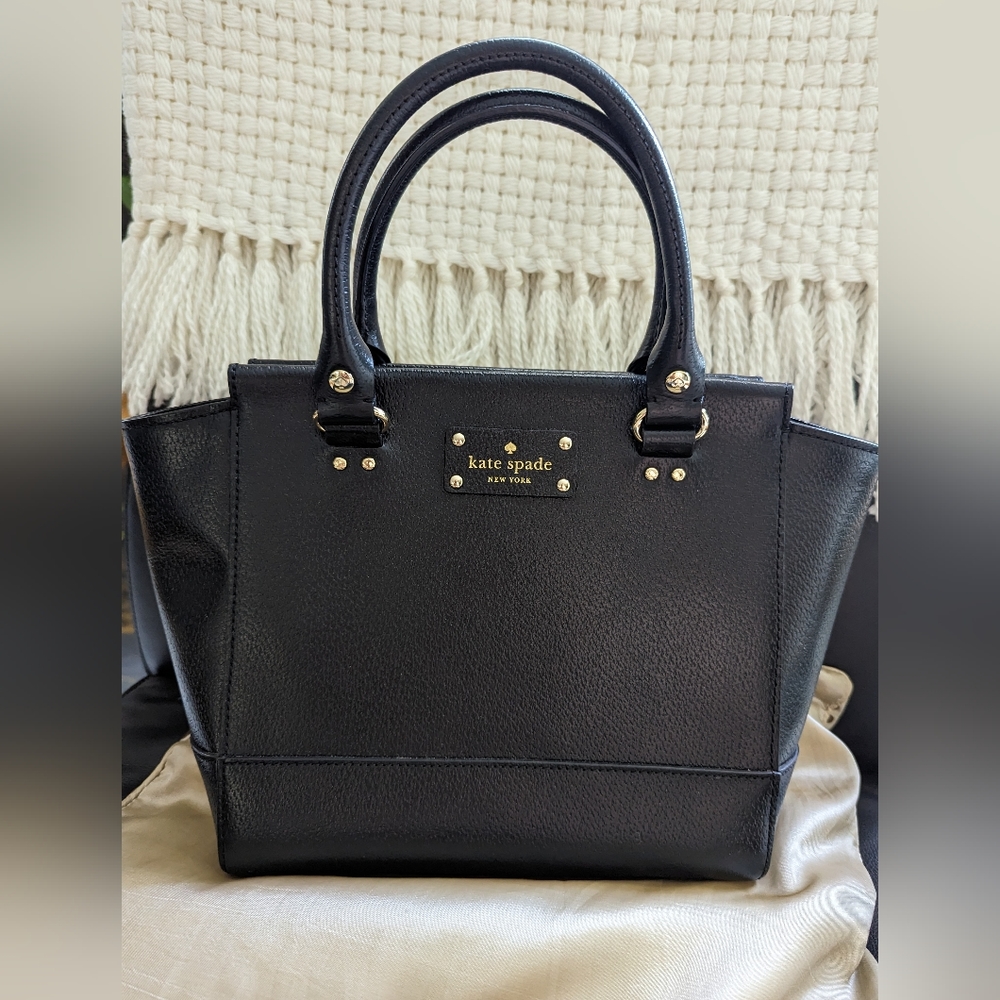 Kate Spade Leather Satchel, black 🖤